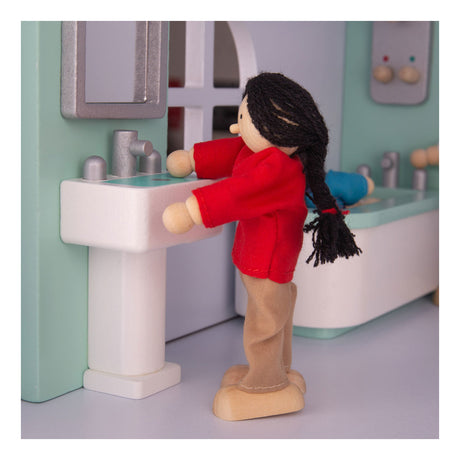 Tidlo Holzpuppenhausmöbel Badezimmer