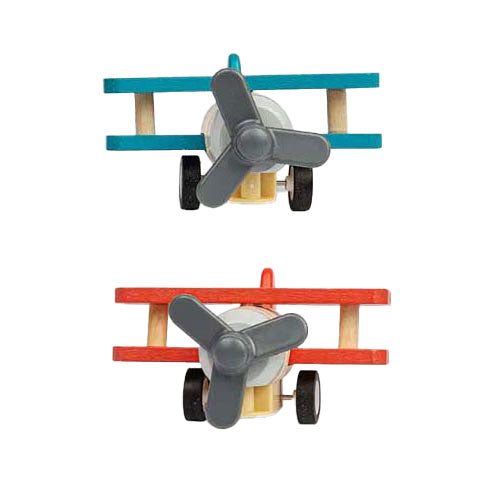 Ausziehbares Doppeldecker-Flugzeug aus Holz von Bigjigs