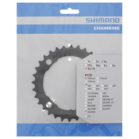 Shimano -Kette Top Acera 104 mm FCM361 Schwarz 32t