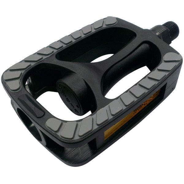 Marwi Pedalset SP-813 PP mit grauer Anti-Rutsch-Einlage – schwarz (Werkstattverpackung)
