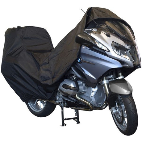 DS deckt Motorradabdeckung Alfa Topcase - groß - mit Kennzeichenfenster ab
