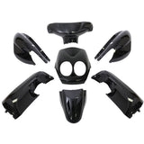 Kantenplattensatz 9-teilig für Yamaha Neos - Baujahr 2008 - 2011 - 2- und 4-Takt-Modell - Metallic-Schwarz