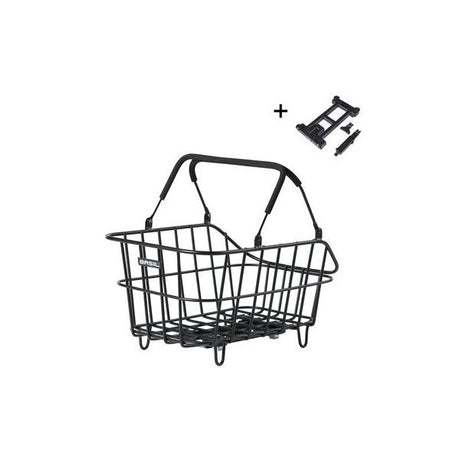 Basil Fahrradkorb Cento Alu mit Zielbefestigung 14 Liter 39 x 24 x 15 – Schwarz