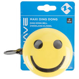 M-Wave Fahrradklingel Ding-Dong ø80mm - Smiley-Gelb