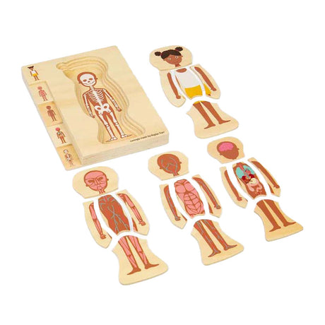 Bigjigs Anatomie-Puzzle aus Holz – Mädchen, 26 Teile.