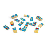 Bigjigs London-Dominospiel aus Holz, 28 Teile.