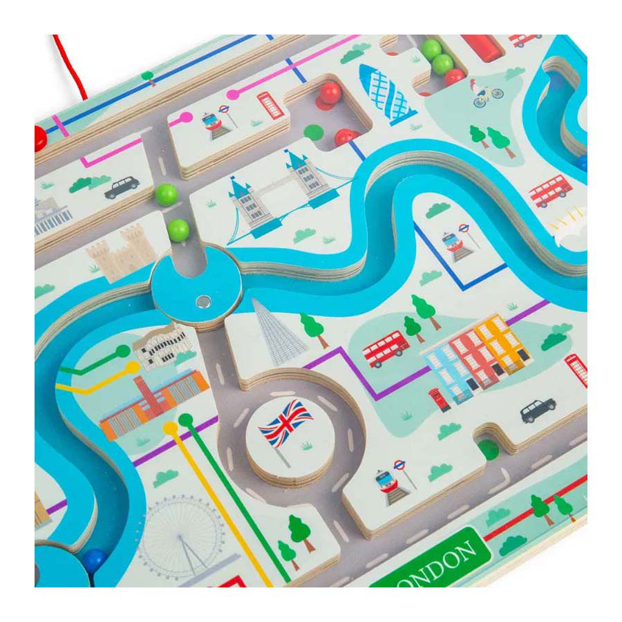 Bigjigs magnetisches Londoner Labyrinth aus Holz