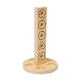 Bigjigs Holzmutter- und Bolzenturm, 11-tlg.