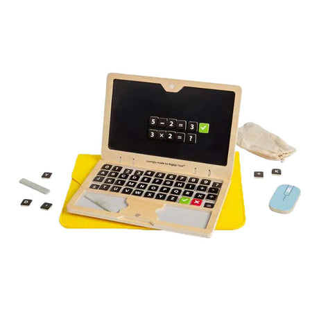 Bigjigs Holzspielzeug-Laptop-Set, 95-teilig.
