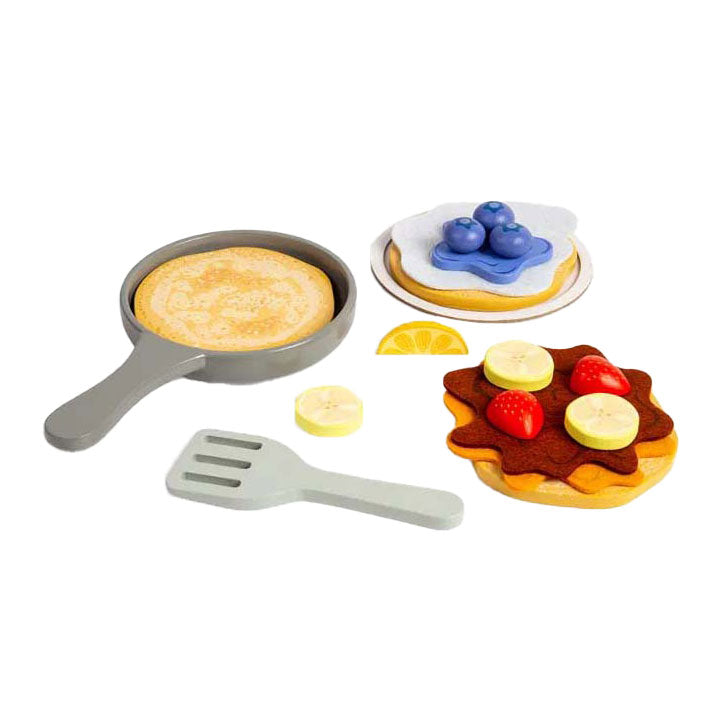 Bigjigs Pfannkuchen-Spielset aus Holz, 16-teilig.