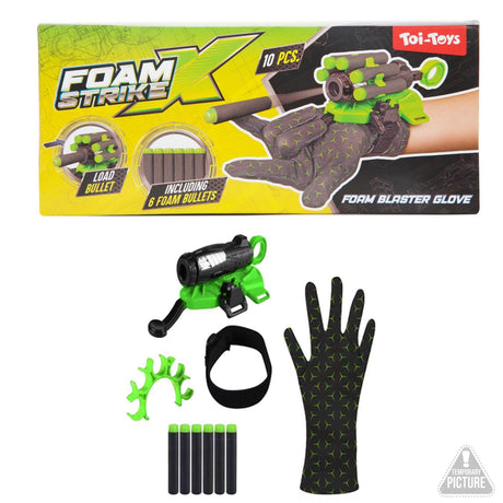 Toi-toys foam strikex schieter aan polsband met 6 foampijlen