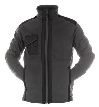Dassy Fleecejacke Croft grau schwarz xxl