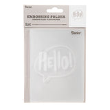 Darice • embossing sjabloon hello