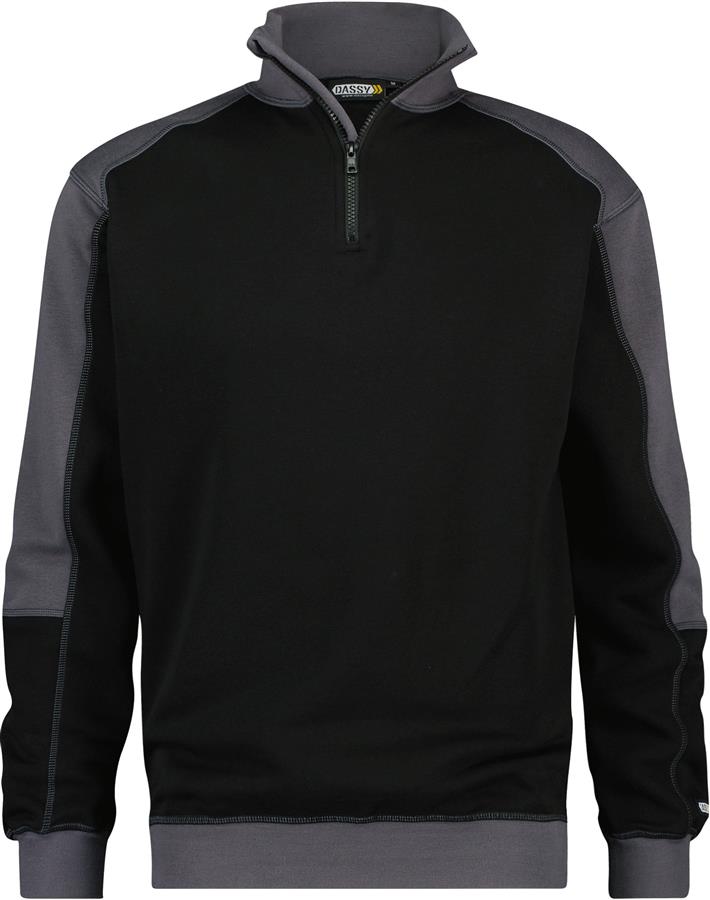 Dassy Pullover Basiel Schwarz Grau XL