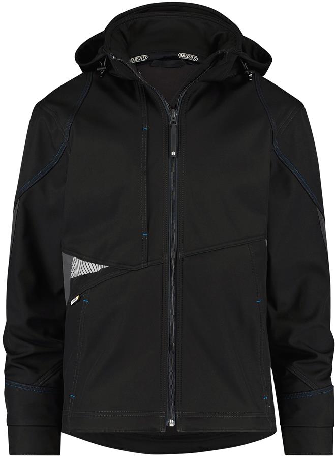 Dassy Gravity Softshell schwarz grau Größe S