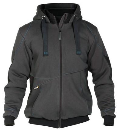 Dassy Sweatshirtjacke Puls Anthrazit Schwarz XL