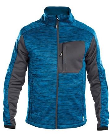 Dassy Midlayer-Cardigan konvex azurblau anthrazit xxl