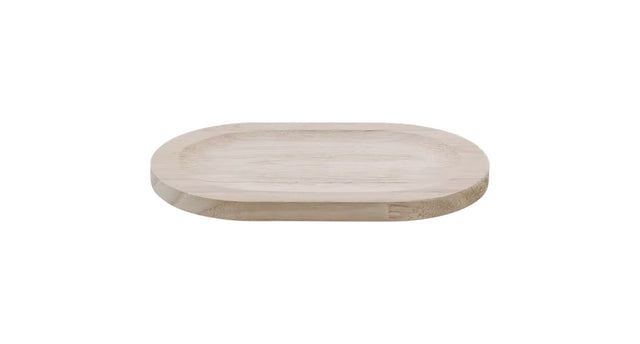 Plateau ovaal hout 19x12x1,1cm natural