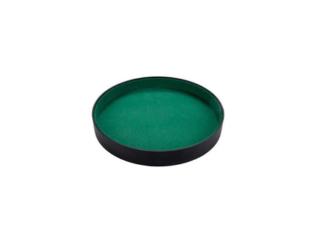 Longfield Pokerbahn 26 cm, schwarzes Kunstleder, ohne Karten, Würfelbecher und Würfel. enthält nur den Pokertrack.