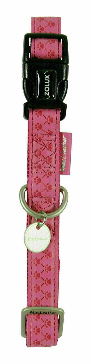 Halsband aus Macleather rosa