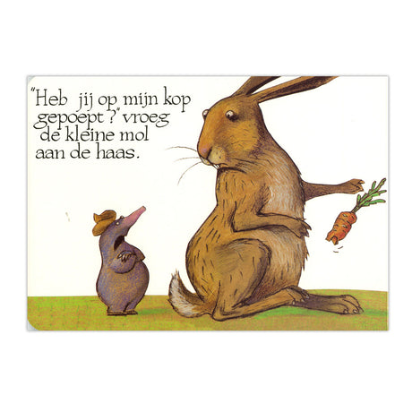Zentrales Buchhaus über einen kleinen Maulwurf... Pappbuch
