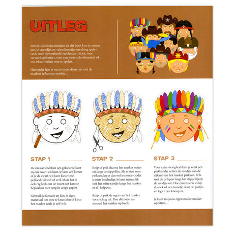 Zentrale Buchhausmasken: Cowboys und Indianer