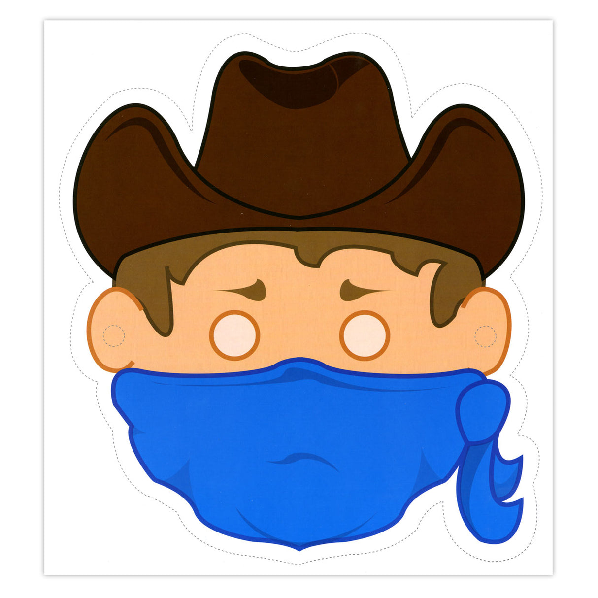 Zentrale Buchhausmasken: Cowboys und Indianer