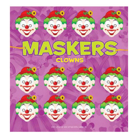 Masken des Central Book House: Clowns