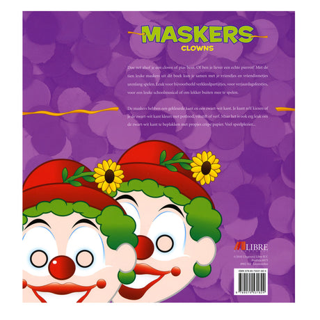 Masken des Central Book House: Clowns
