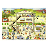 Zentrales Buchhaus sonniger Sommer