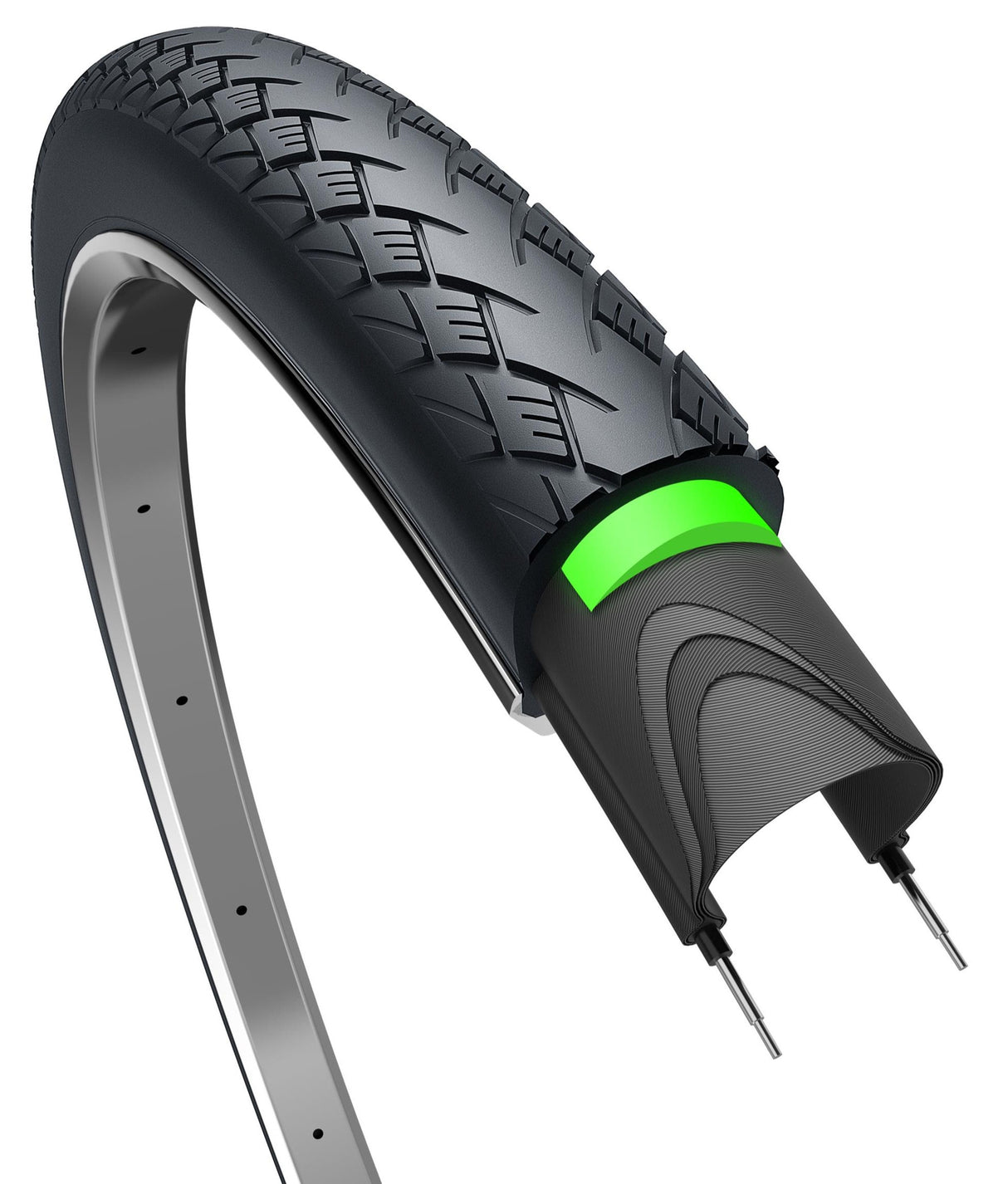 Edge Tire Metro Protect 28 x 1,40 37-622 mm schwarz mit Reflexion