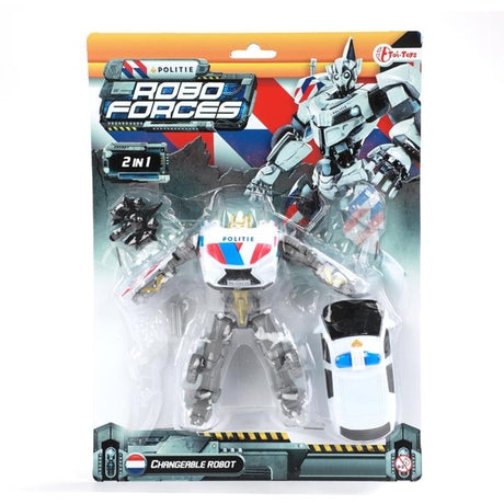 Toi-Toys Toi Toys Wechselroboter-Polizeiauto