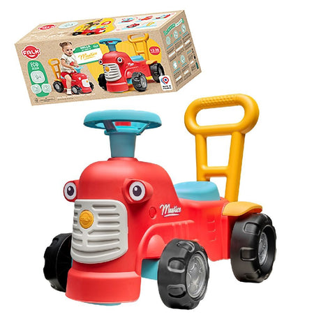 Falk Lauffigur Traktor Maurice rot – Spielzeugtraktor für Kleinkinder.