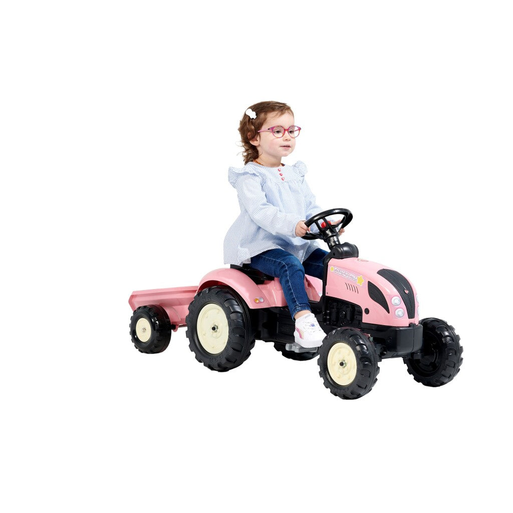 Falk Traktor Country Farmer Set rosa 2+