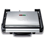 Tefal GC241D Multifunktions-Paninigrill 2000 W aus schwarzem Edelstahl