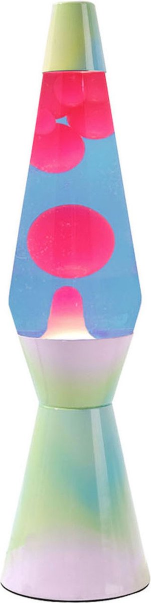 I-total Lavalampe – Lavalampe – Stimmungslampe – 40 x 11 cm – Glasaluminium – 30 W – Regenbogentraum – XL1779