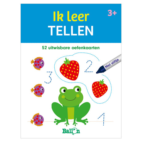 Luftballon-Spiel- und Lernkarten (mit Marker) – Ich lerne zählen