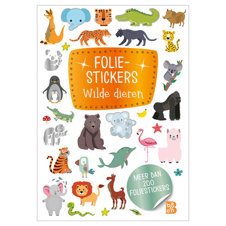 Standard-Glitzeraufkleber für Verlage, wilde Tiere. 3+