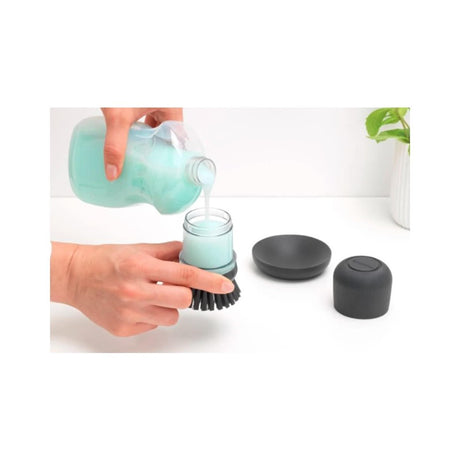 Brabantia Spülbürste + Behälter d.grey