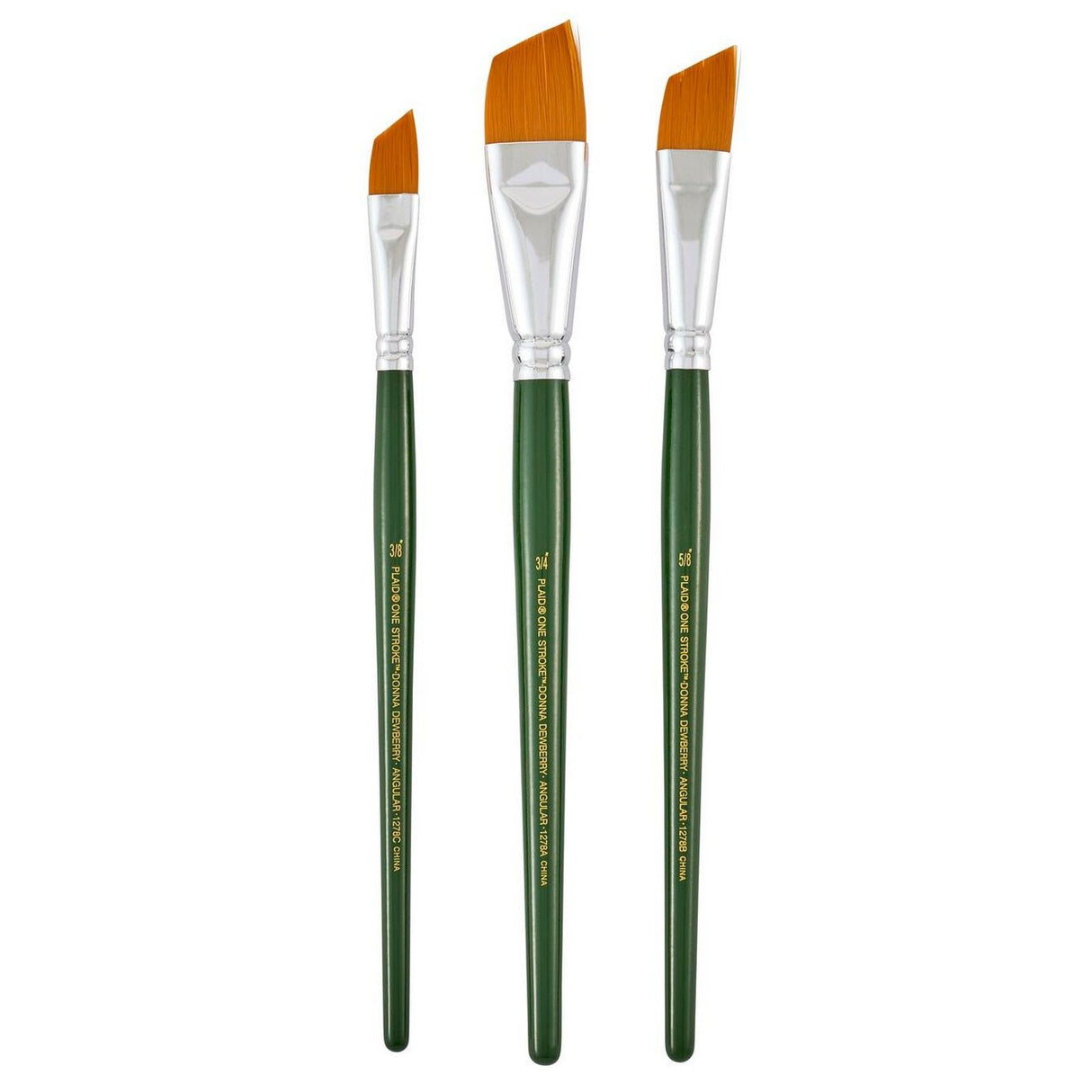 Folkart • One-Stroke-Pinsel-Sets, Winkel-Pinsel-Set 3x