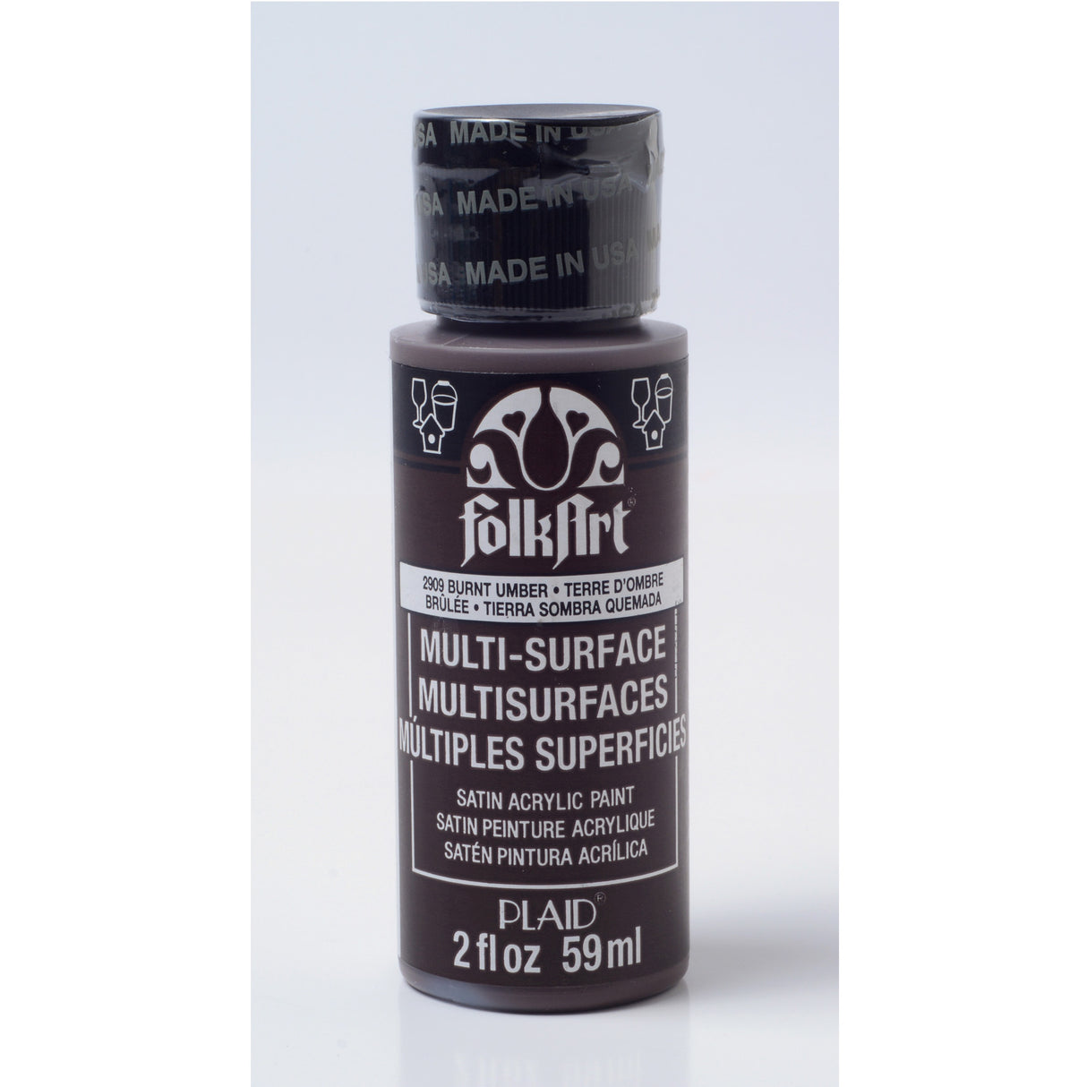 Folkart • gebranntes Umbra mit mehreren Oberflächen, 59 ml