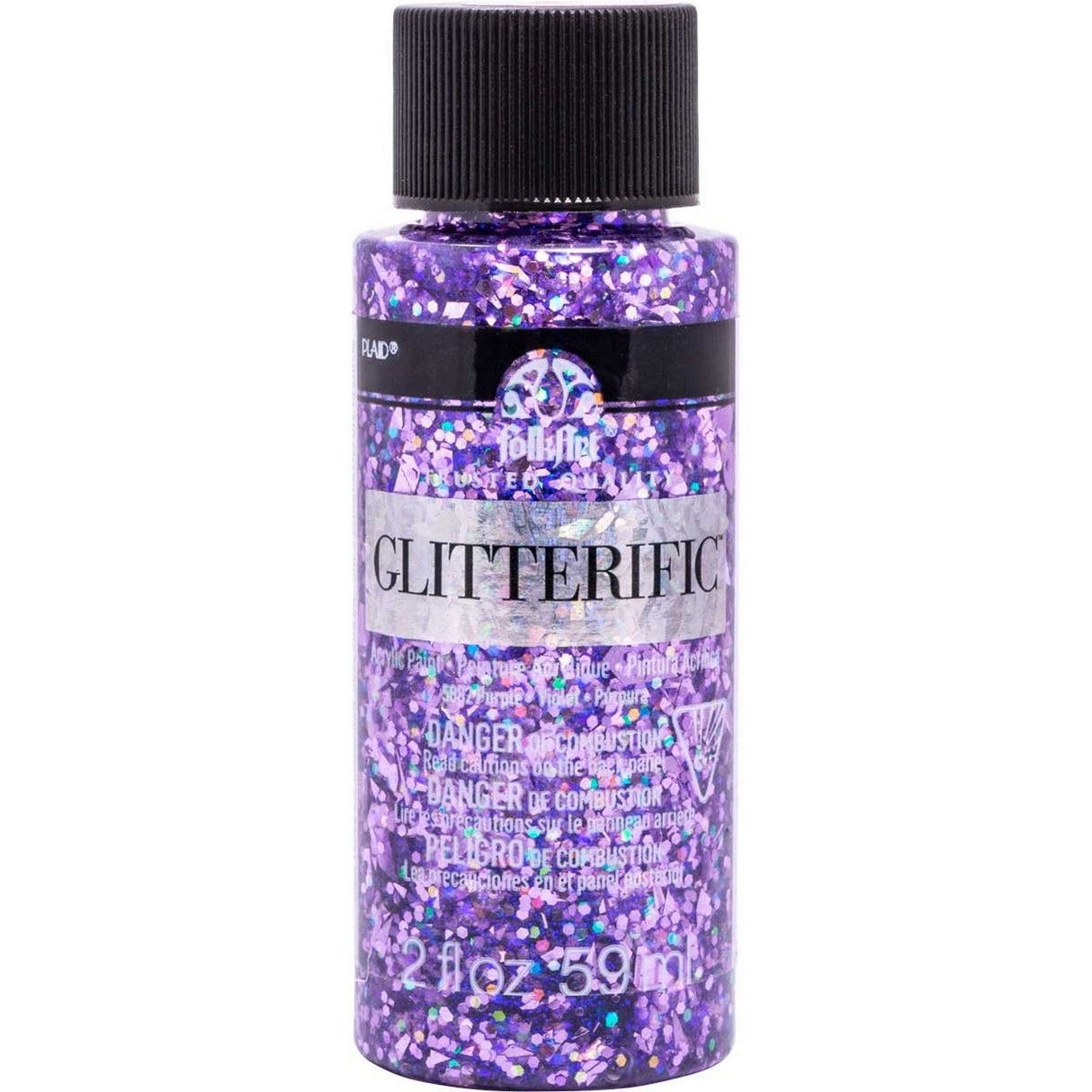 Folkart • glitzernde Farben Lila 59 ml