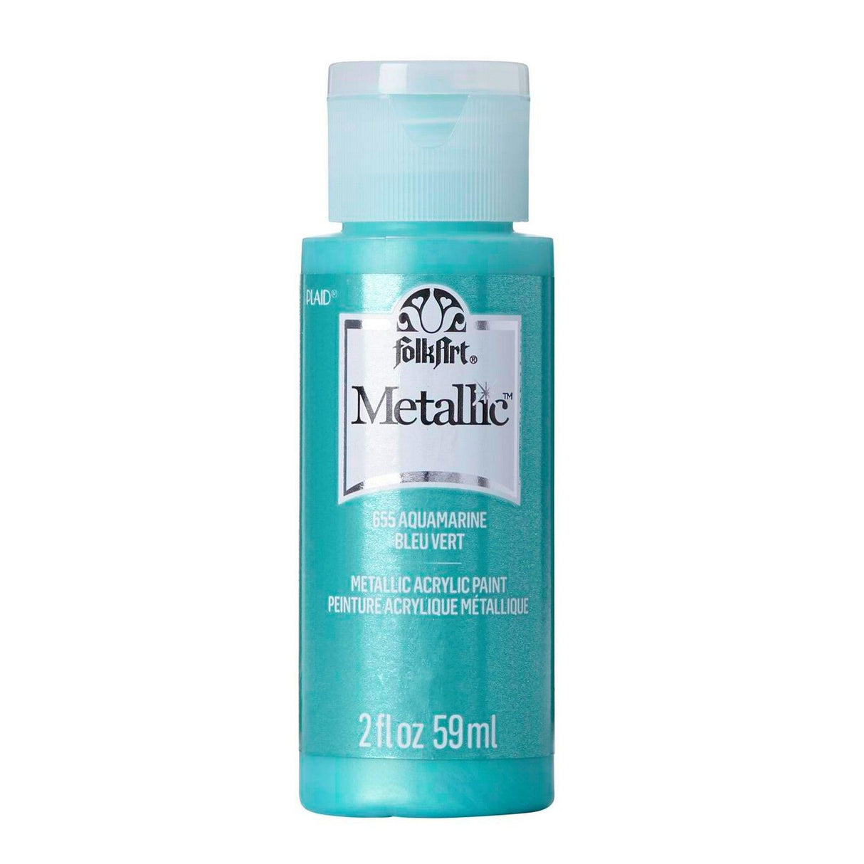 Folkart • Metallic-Acrylfarbe Aquamarin 59 ml