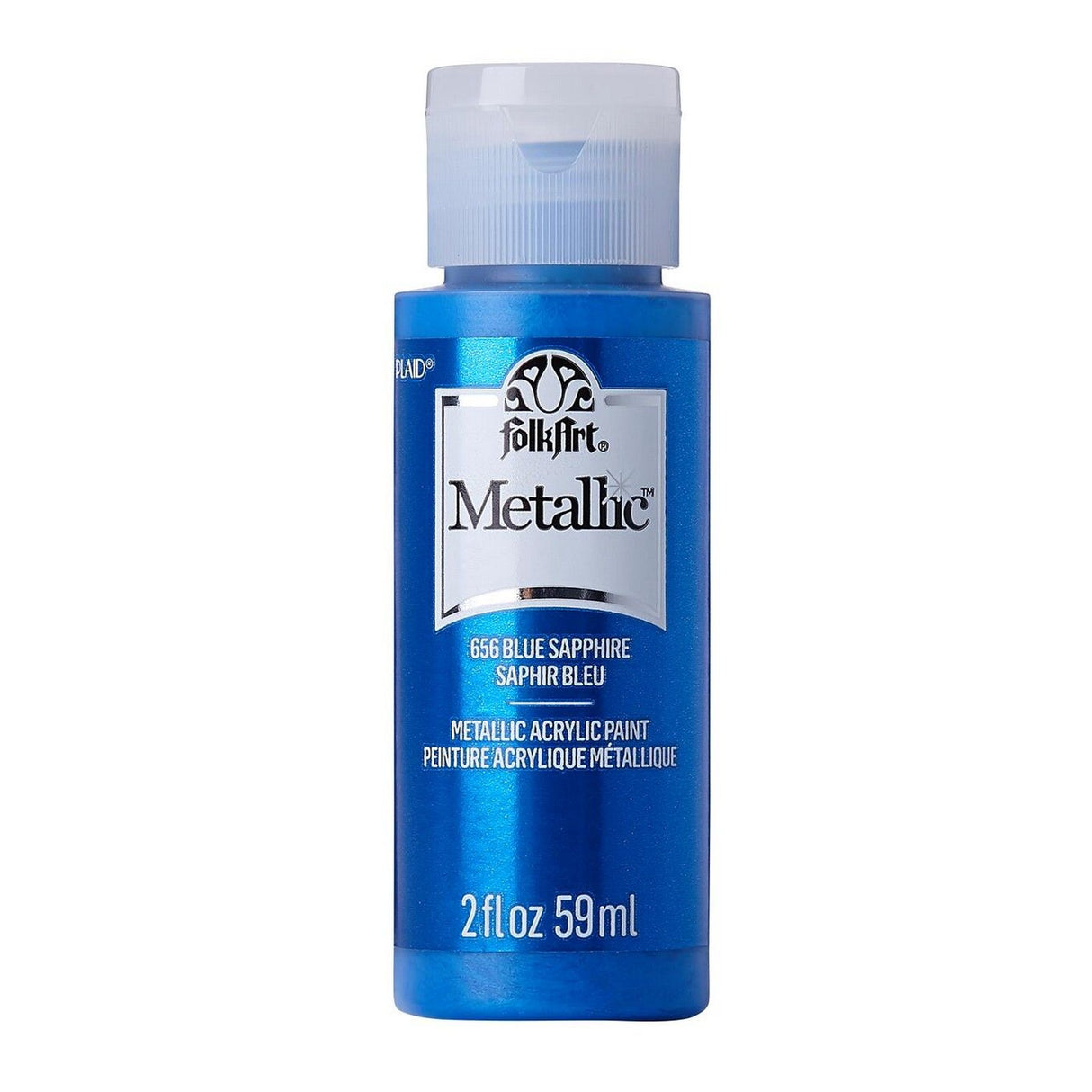 Folkart • Metallic-Acrylfarbe, Saphirblau, 59 ml