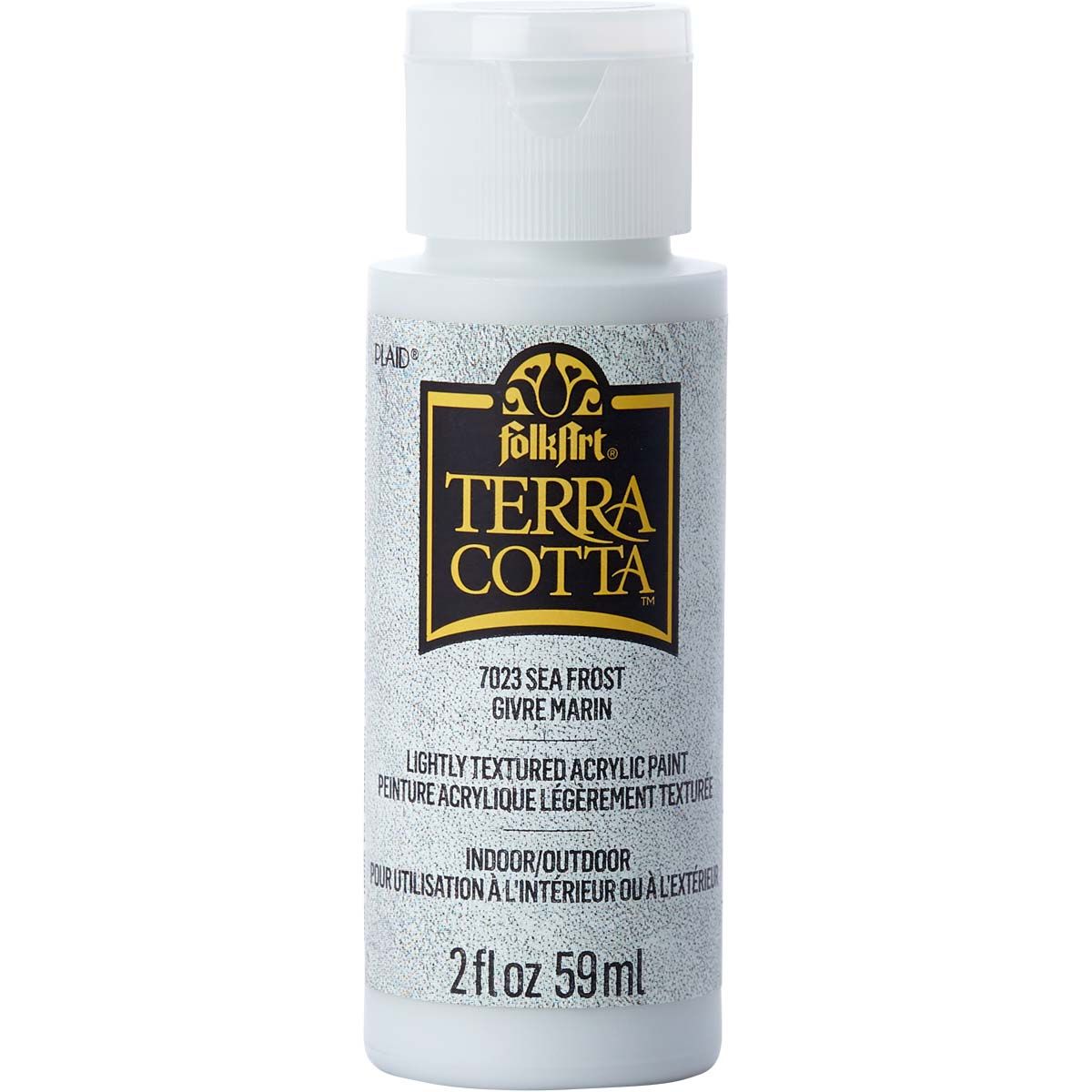 Folkart • Terrakotta-strukturierte Acrylfarbe, 59 ml, Meeresfrost