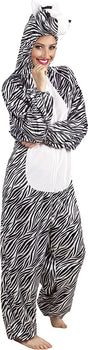 Boland - kostuum pluche zebra (max. 1.65 m) - kinderen - zebra - dieren one size