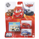Mattel Cars Disney Mini Racer, 3er-Pack, sortiert