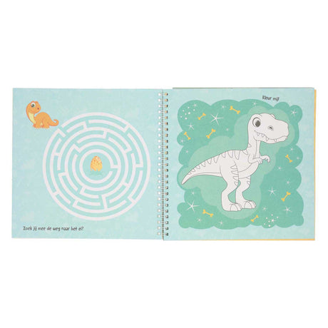Mondikaart Aufkleber- und Vorlagenbuch „Ich liebe Dinosaurier“.