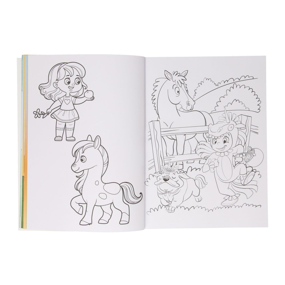 Mondi kardiert mein Malbuch Pferde Ponys