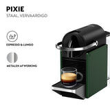 Krups xn3063 Nespresso Pixie Kaffeekapselmaschine dunkelgrün schwarz